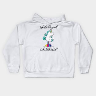 Yoga Rainbow Unicorn Kids Hoodie